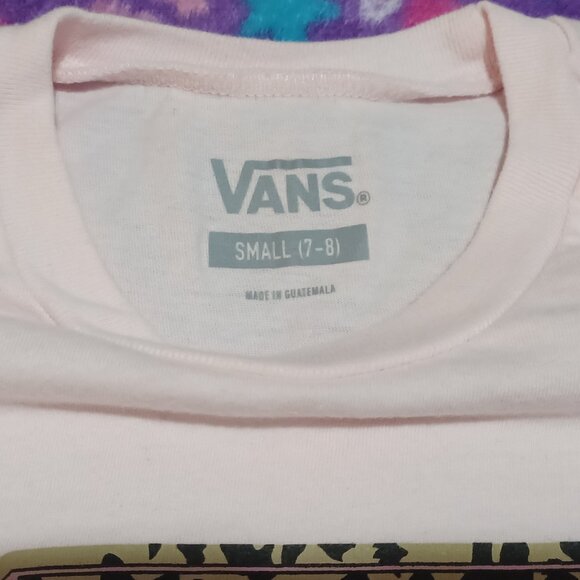 Girl's Vans Leopard Print Tee- Size Small - Picture 3 of 3